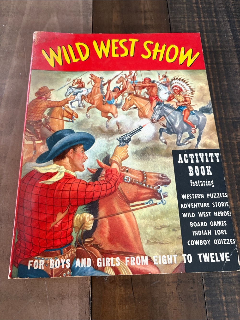 Vintage 1952 Wild West Show Activity Book